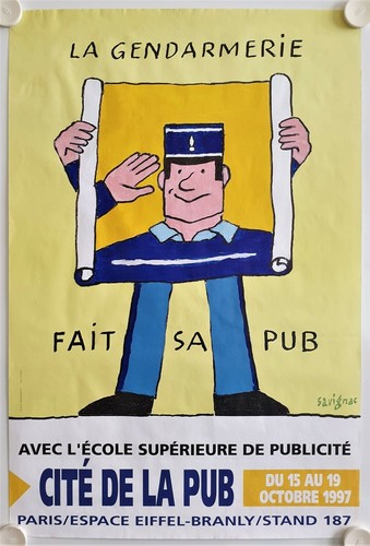 Affiche savignac 1997 - affiche,