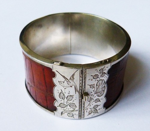 Bracelet argent cuir - bracelet, et