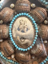 Reliquaire & Image Pieuse  XIX Eme Sacred Art Sacré Reliquary 19 th N102