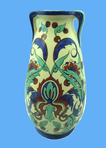 Joli vase décor iznik - vase,