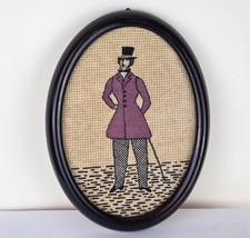 Image Brodé Dans Un Cadre En