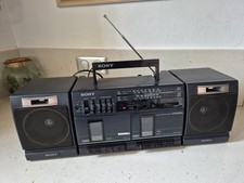 RADIO  K7  Boombox SONY CFS-W350L -radio AM-FM - double cassette deck recorder