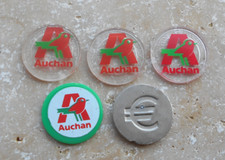 Lot de 5 Jetons de Caddie -