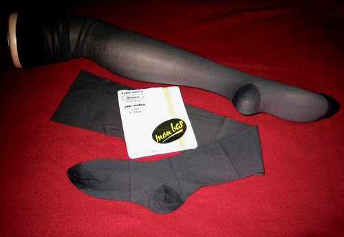 Bas vintage opaque gris - vintage, 4