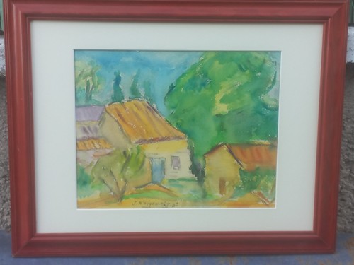 Aquarelle originale jeanie - aquarelle,