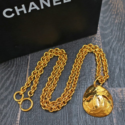 Collier pendentif chaîne - , rond