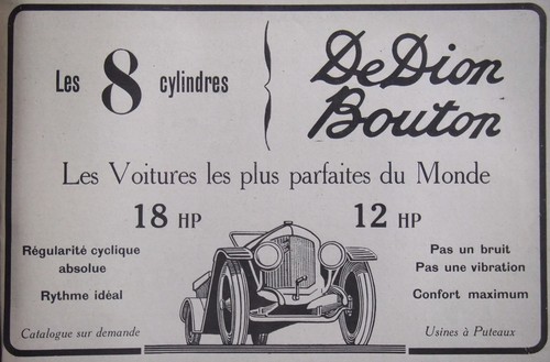 Publicité 1919 dedion bouton - publicitÉ,