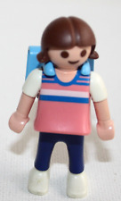 PLAYMOBIL 4145 5763 ENFANT FILLE CARTABLE BLEU MAISON TRANSPORTABLE 5328 5485