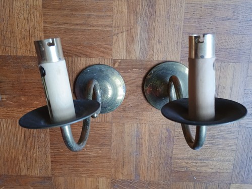 Paire applique 1 bougeoir - paire,