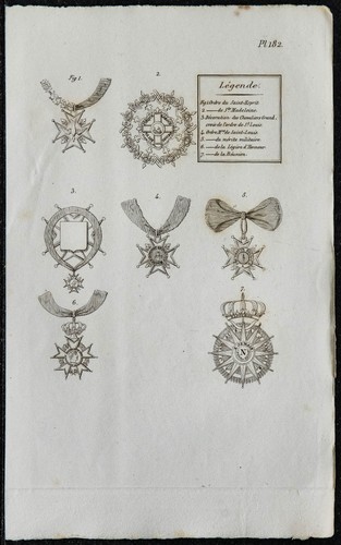 1831 décorations militaires - décorations,