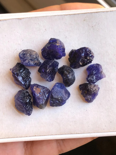 Natural heated tanzanite - heated,