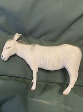 ANCIEN SANTON DE CRECHE DEVINEAU ANE FLOQUÉ HAUTEUR 11,5 Cm (1)