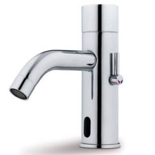 Robinet salle de bain infrarouge mitigeur de lavabo électronique chrome