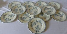 12 ASSIETTES A DESSERT FAIENCE TERRE DE FER MODELE IRIS SARREGUEMINES ?