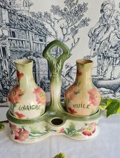 ANCIEN SERVICE A HUILE ET VINAIGRE ST CLEMENT BARBOTINE ART NOUVEAU