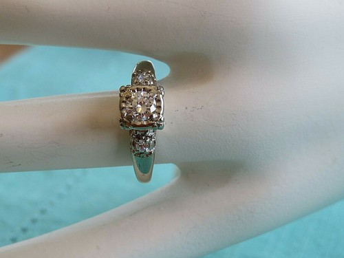 Vintage 14kt gold art - gold, deco