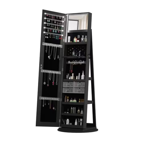 Brown jewelry cabinet armoire - brown,,