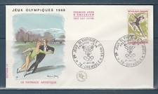 Enveloppe 1er jour patinage - enveloppe,