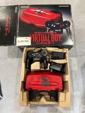 Console de jeu Nintendo Virtual Boy rouge noire + avec boîte dégustée