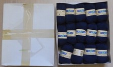 Lot 14 pelotes de laine de 25 gr PHILDAR  15% Cachemire Bleu marine