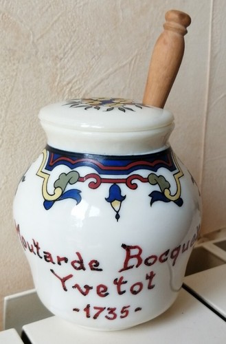 Vit ancien pot moutarde - ancien, à