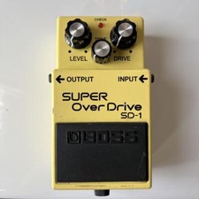 Pédale d'effets compacte pour guitare électrique BOSS Super OverDrive SD-1 al...