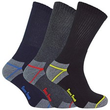 3, 6, 12, 24 Paires Coton Qualite Chaussettes de Travail Lot pour Hommes