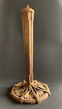 Pied de lampe en fer forgé Edgar Brandt feuilles de gingko biloba lamp table