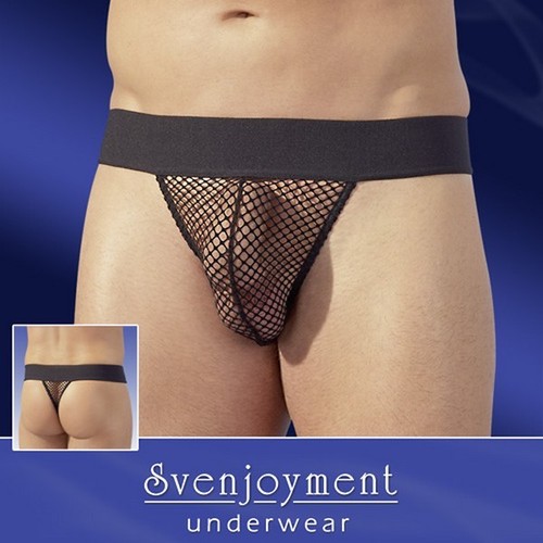 String résille noire ceinture