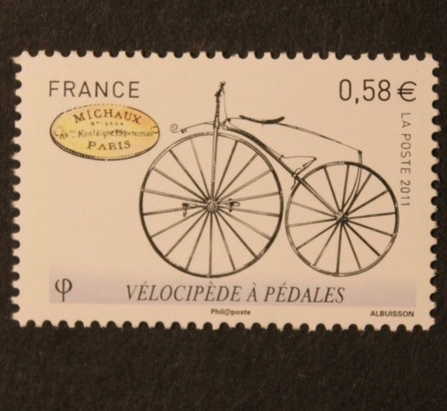 Timbre france vélocipède - -,