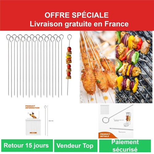 Lot brochettes à kebab - 20,