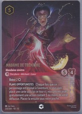 CARTE LORCANA MADAME DE TREMAINE 233/204?ENCHANTÉE?NEUVE SOUS SLEEVE+TOPLOADER