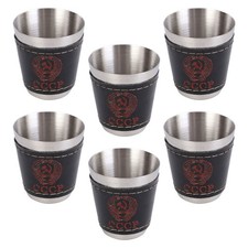 6 Pcs Gobelet Camping Inox