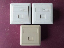 Lot 3 prises murales Ethernet