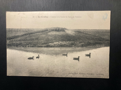 Cpa crotoy chasse à - chasse, la