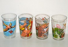 LOT 4 anciens verres à