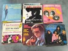Lot De 50 Disques Vinyles 45 Tours Divers