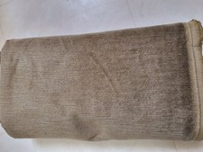 Grand coupon  tissu vintage velours fine trame marron 2 mètres 30 sur 1 m 45 B6