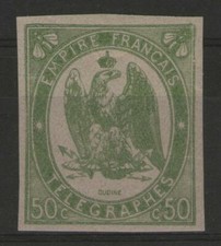 FRANCE:  Télégraphe n°2 **, réimpression PEXIP  (cote Maury 350€)