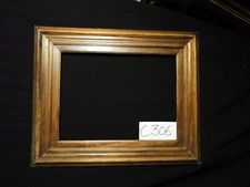 Cadre acajou 61x46 cm larges moulures d’assemblage artisanal ancien