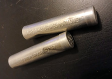 2 anciens tubes d'aspirine - Usine du Rhone - en alu