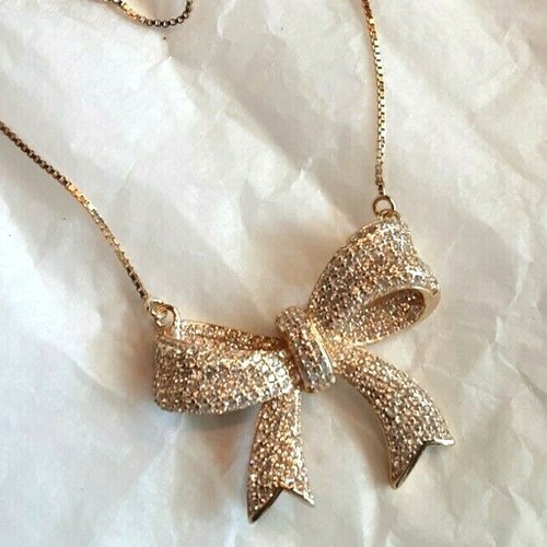 Collier nœud vermeil - collier,