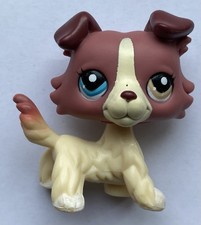AUTHENTIQUE LPS 1262 LITTLEST PETSHOP CHIEN COLLEY DOG HASBRO Yeux Vairons