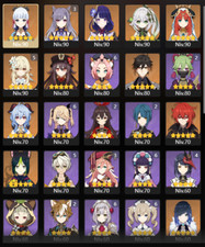 (Compte) Genshin Impact AR56 (EU)(18 Personnages 5 étoiles)