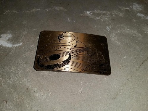 Vintage belt buckle mandolin - belt,