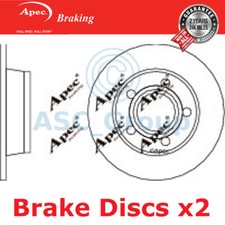 2x Apec BRAKING 255mm Uni OE
