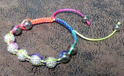 Bracelet tissu strass - bracelet,