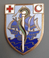 Insigne Service de Santé HOPITAL MARITIME SIDI ABDALLAH TUNISIE ORIGINAL BADGE