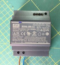 HDR-100-12 Meanwell Bloc Transfo Alimentation 12V 85W LED Rail din