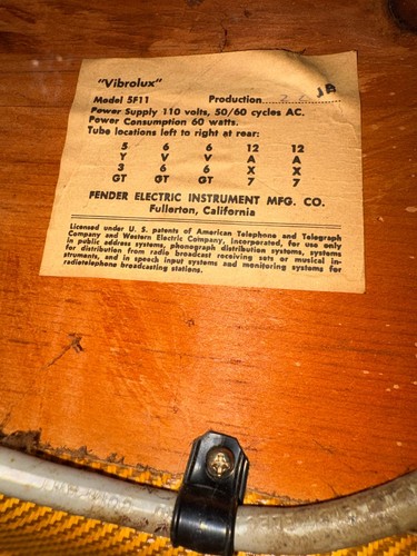 1961 fender vibrolux tweed - 1961,